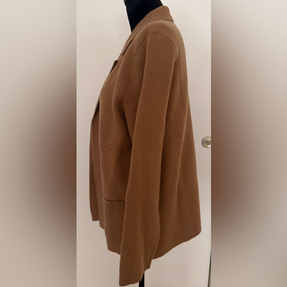 On 34th Open Front Sweater Blazer Cardigan Camel Color - S - Picture 4 of 6